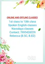 Tuition online and offline, spoken English classes( His is not a job)