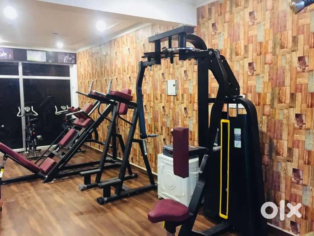 All types of gym equipment