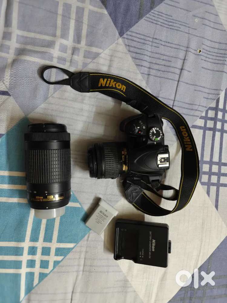 Nikon D3400 with 18-55 VR & 70-300 VR
