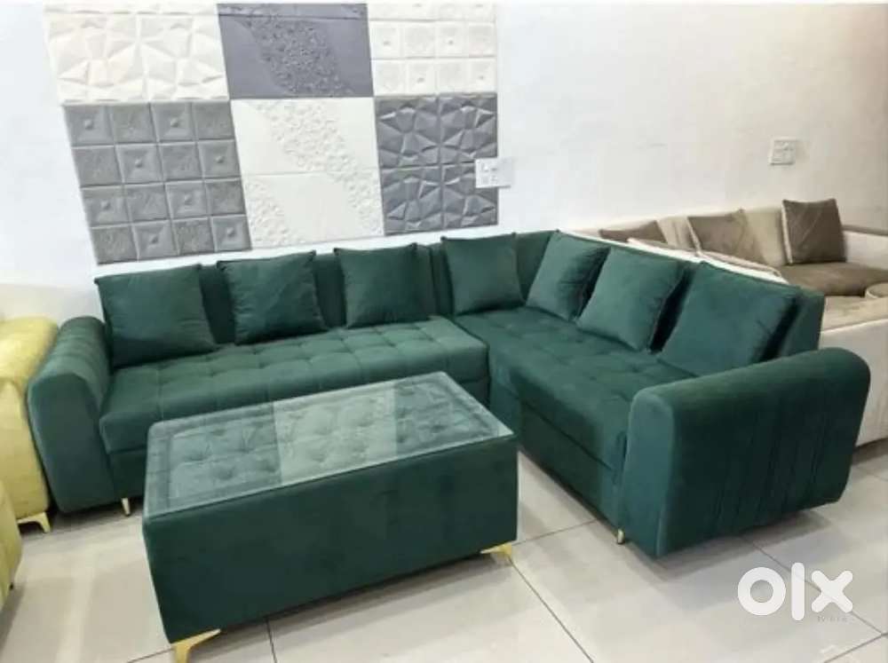 Today big sale buy new sofa set 8999/- L sofa 16999/- EMI available