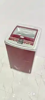 Whirlpool 7kg top load maroon & sliver colour in perfect condition