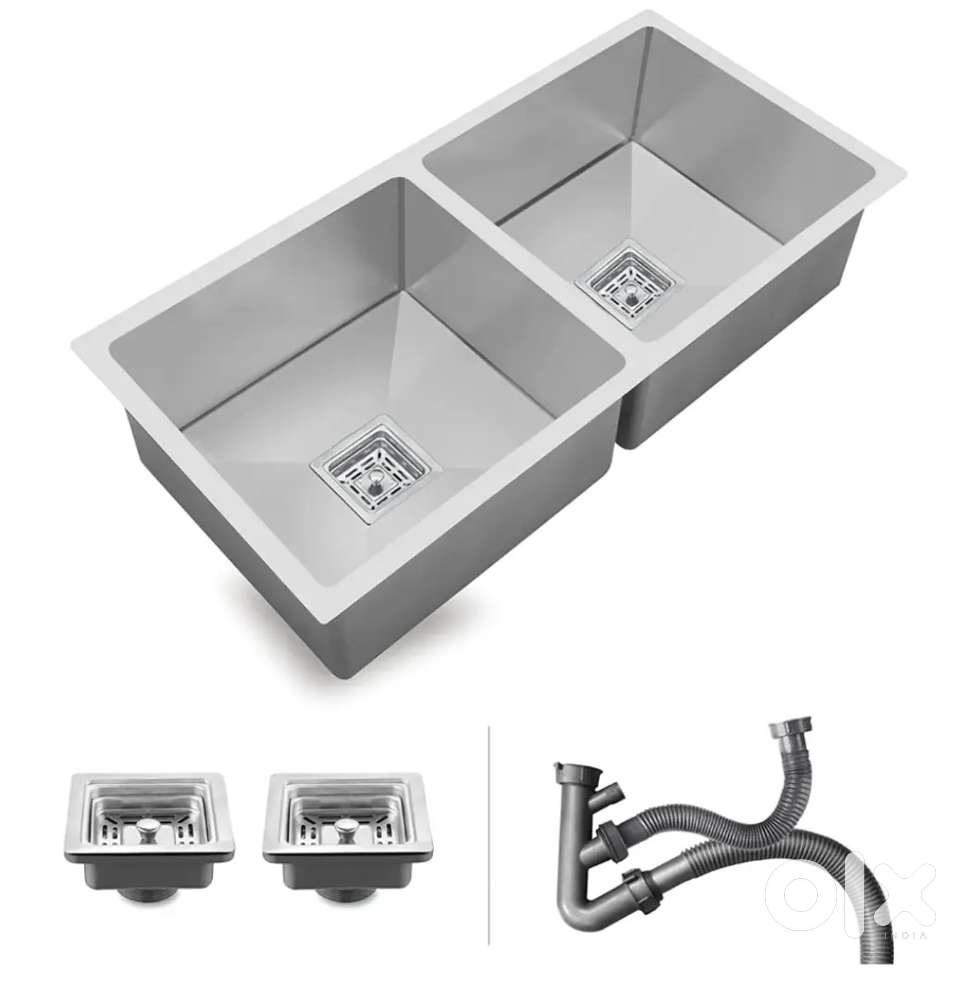 37 inch Modern Double Bowl Stainless Steel Sink