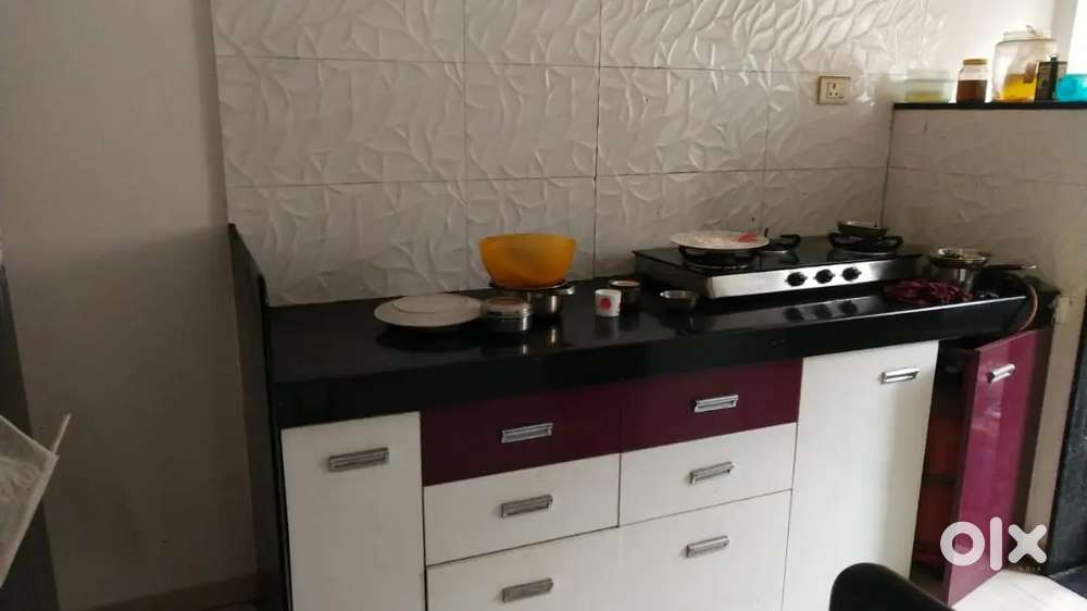 3bhk flat rent family car parking covered Katraj