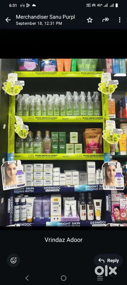 Looking for a brand  promoter in hyper market female only