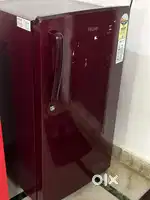 Red haier fridge