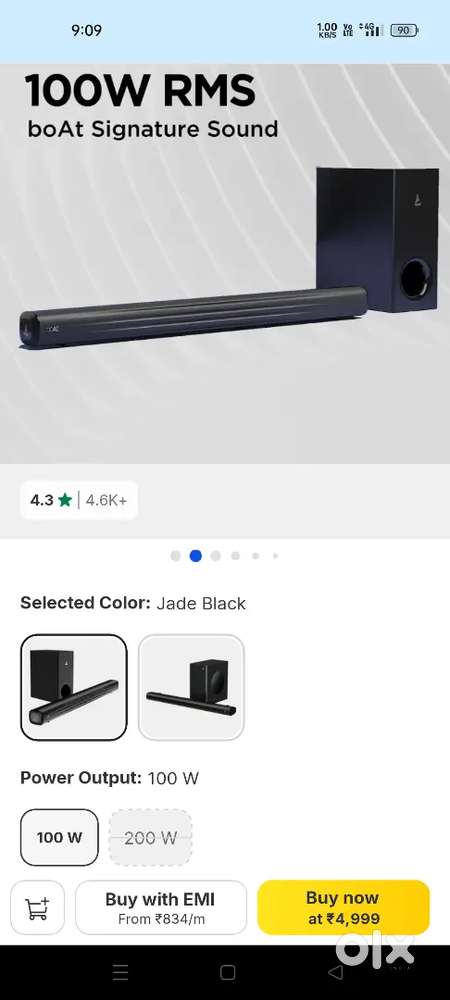 boAt Aavante Bar Aroha 100W Bluetooth Soundbar with Remote