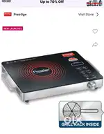 Prestige infrared cooktop 2200 watt