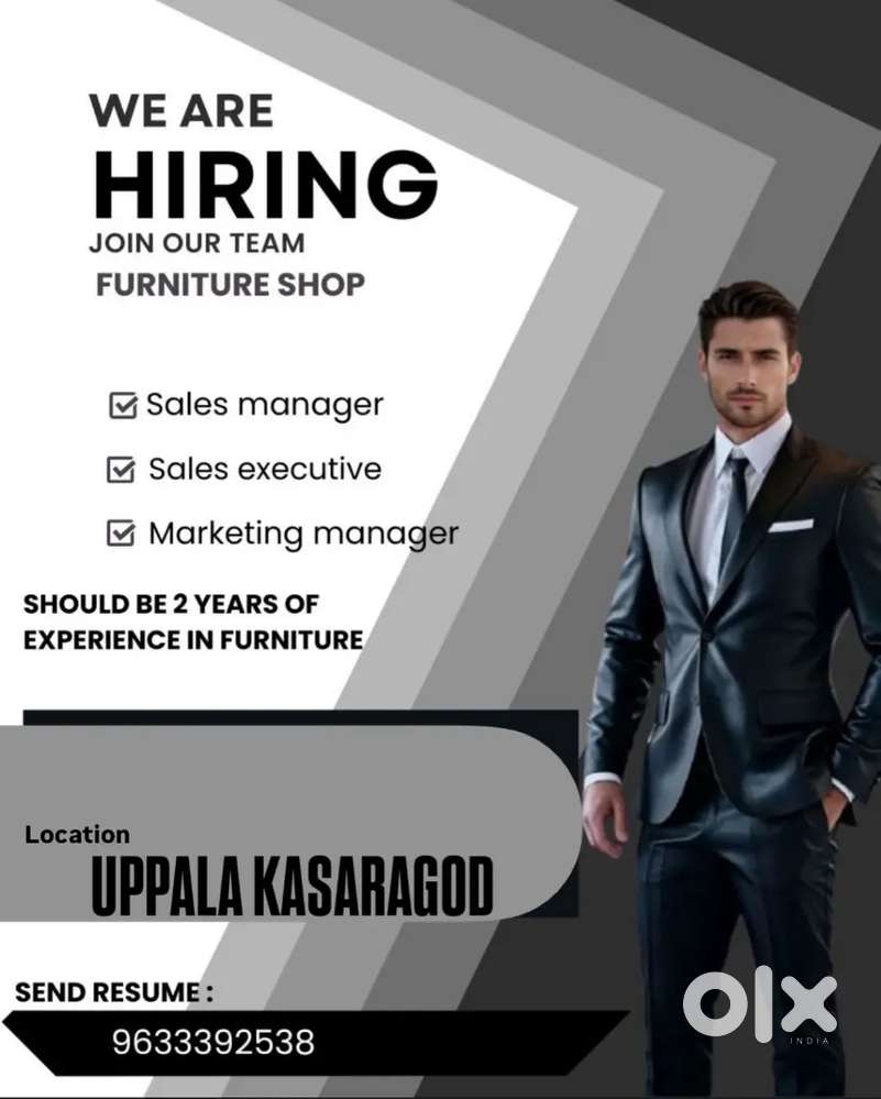 High talented skills in sales fild furniture performance