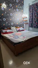 King size bed with a box storage