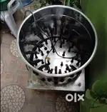 Chicken feather removing machine