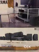 Yamaha AVR and speaker woofer with Bill box