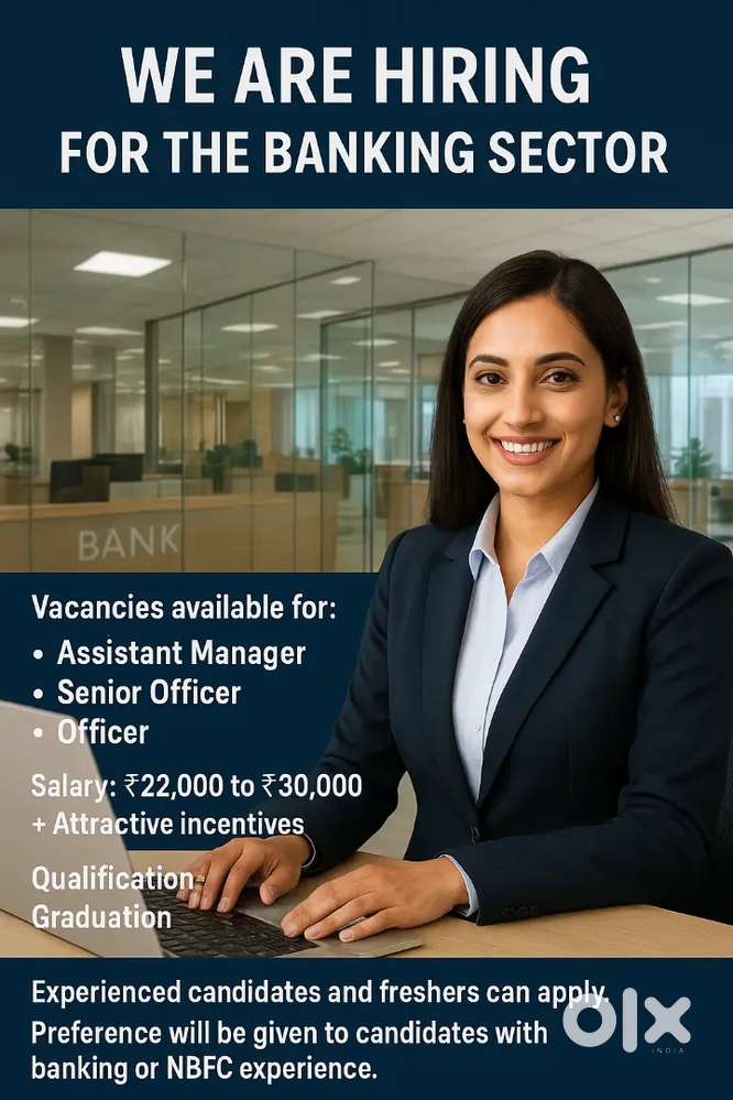Banking Sector Urgent requirement on-roll Assistant Manager & Officer