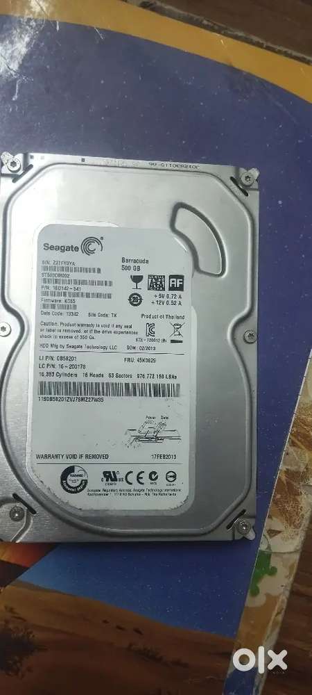 Segate desktop hard drive