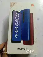 Mi redmi 8 ruby red 4gb 64 with original box