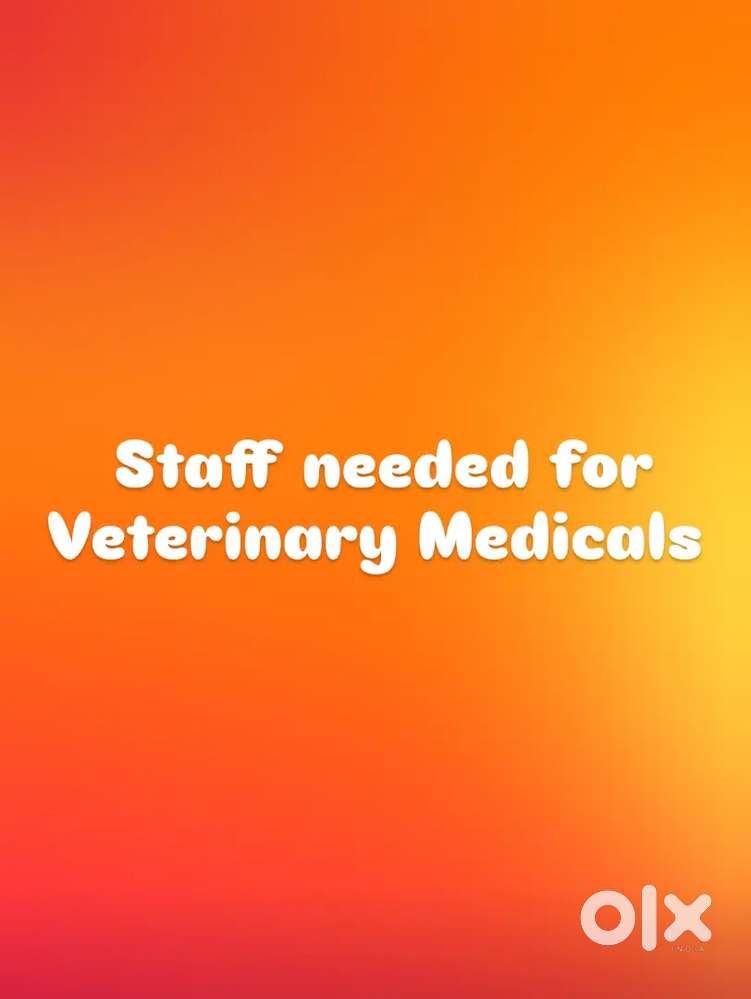 Staff needed for Veterinary Medicals
