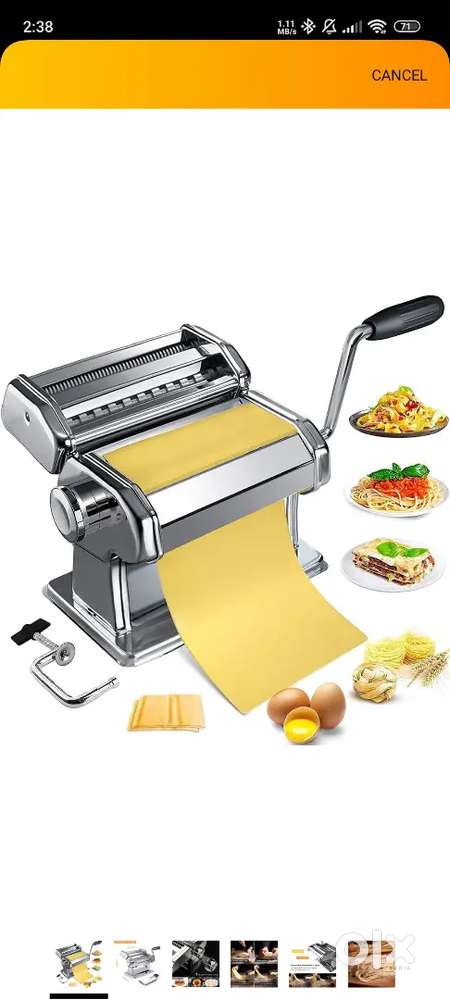 Pasta Maker Machine, Homemade Stainless Steel