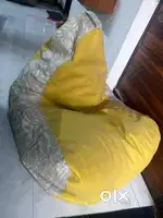 Leather Bean bag with beans (Large size)