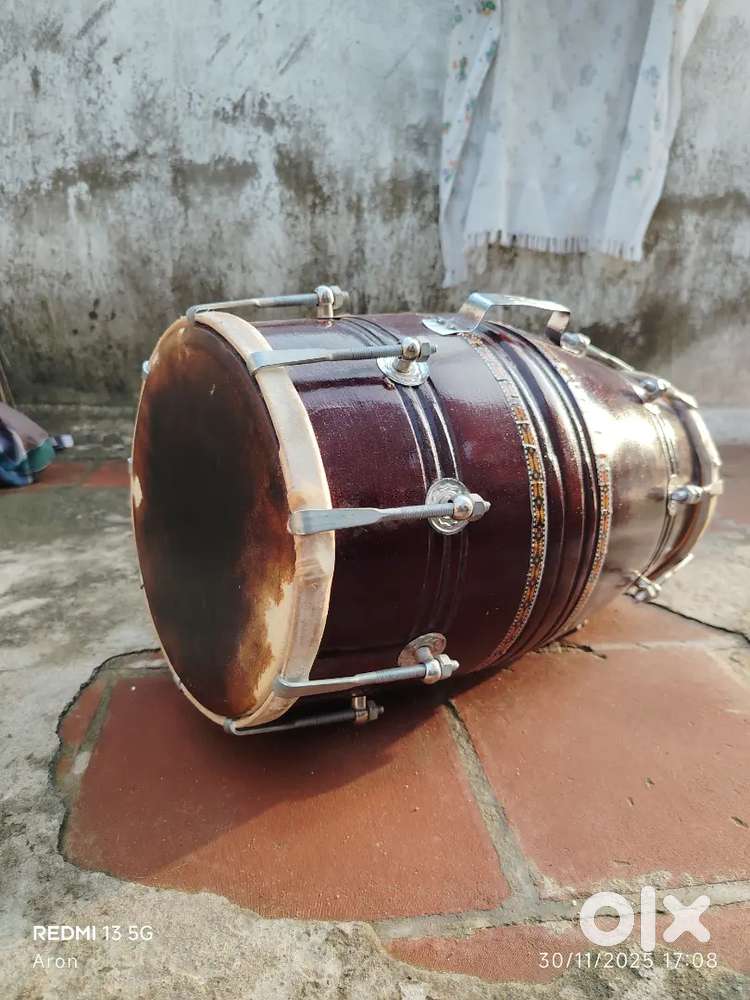 Handmade wood dholak