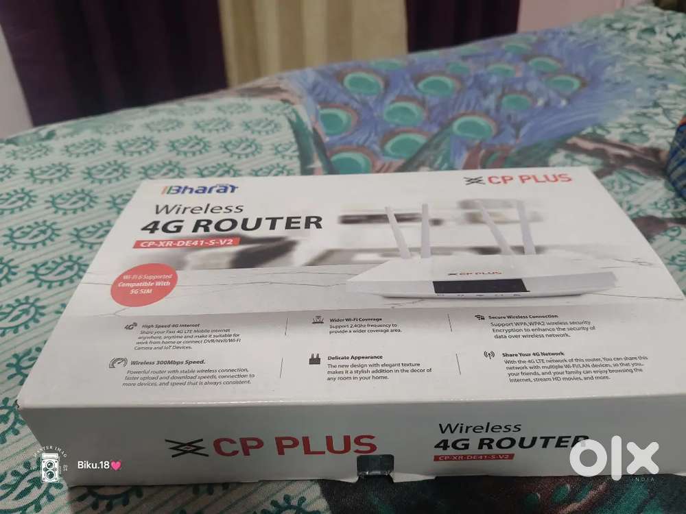 Brand New cp plus 4G Router..Wi-fi 6 supported Compatible with 5G Sim