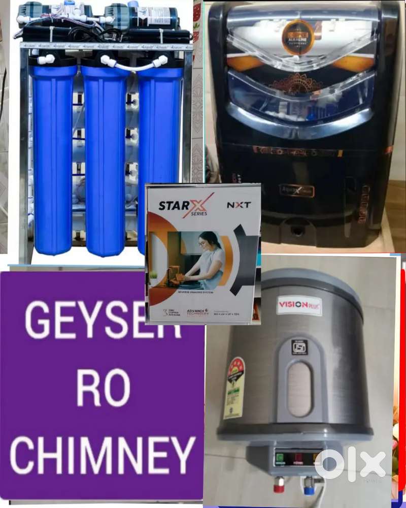 AQUA FRESH WATER PURIFIER RO FILTER, GEYSER, CHIMNEY, REPAIR SALE