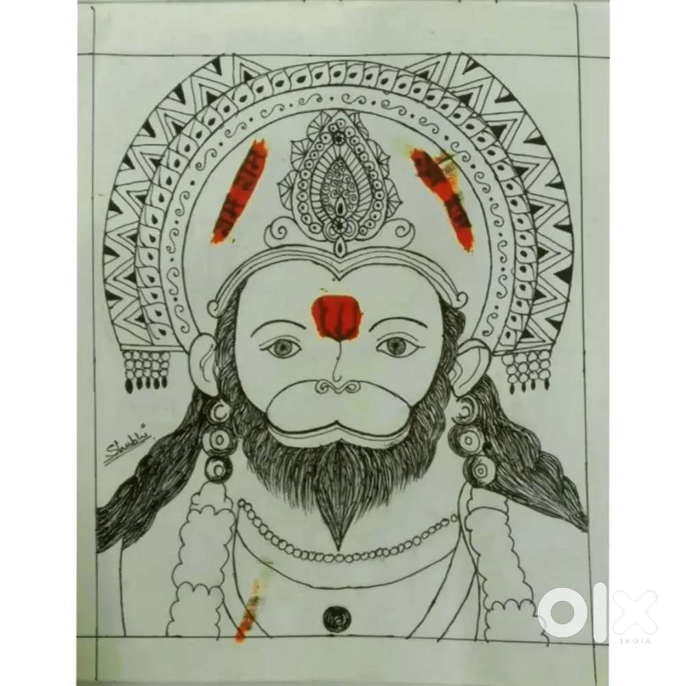 Painting which is of Hanuman ji .