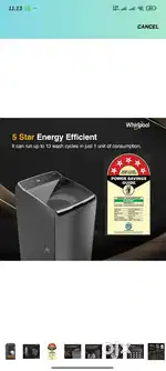 Whirlpool 8kg 5 star fully automatic Brand new condition