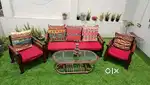 3+2 seater sofa with center table good looking heavy weight
