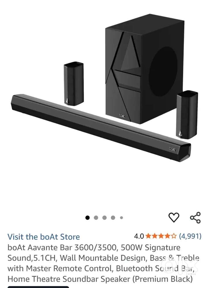 Boat soundbar 5.1