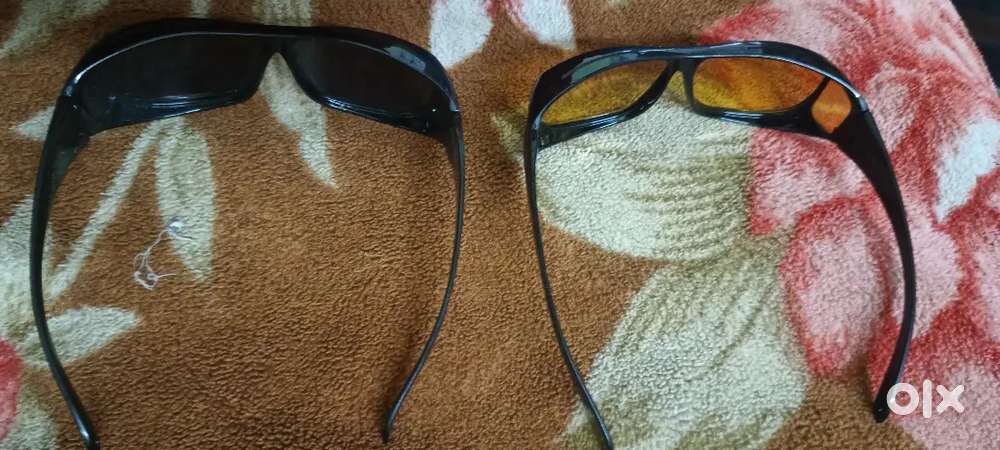 Anti-Glare Polarized Sunglasses Combo Pack Of 2,yellow,black