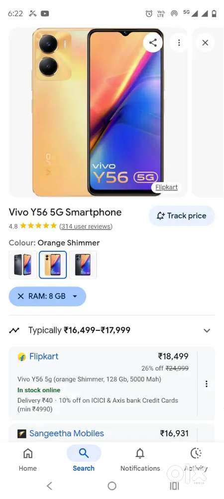 Vivo y56 5g