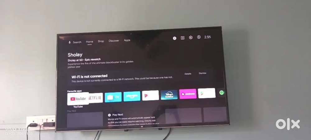 TV good condition with original box ke sath
