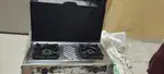 2 burner GAS , chalu tip top condition , with cover top