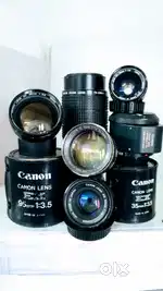 CANON FD Mount 58mm f1.2, 50mm f1.4 & f 1.8 & EE & FD Mount ZOOM LENES