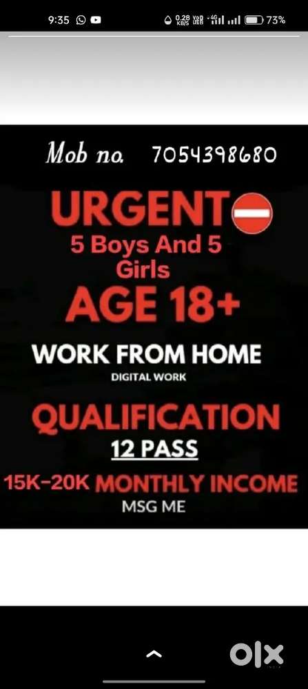 Work from home opportunity
