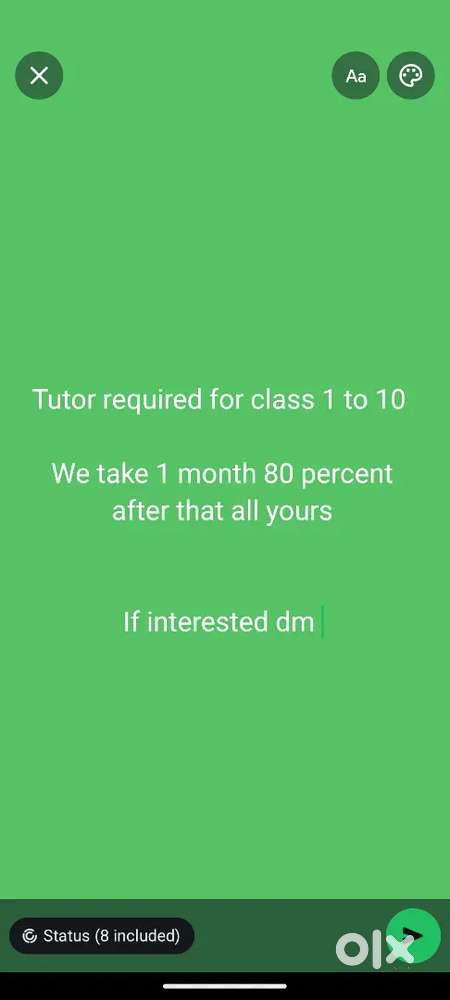 Tutions in your area if interested then contact