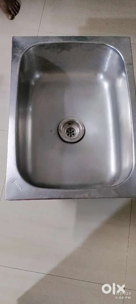 Steel Kitchen large  sink ( Nirali brand )for two piece.
