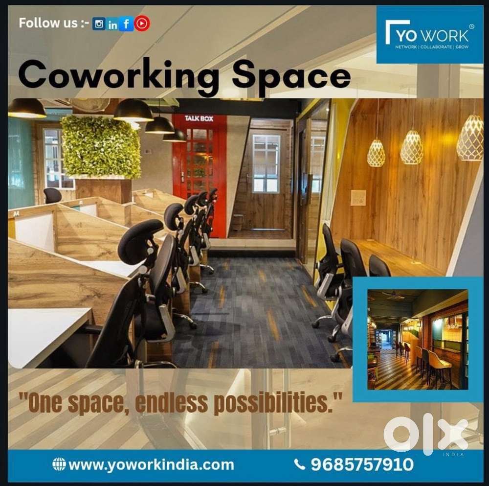Own your office space at just 6500 plus tax in coworking space yowork