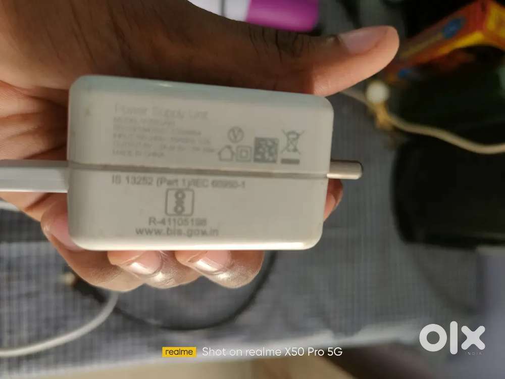 Realme 33watt charger with new data cable