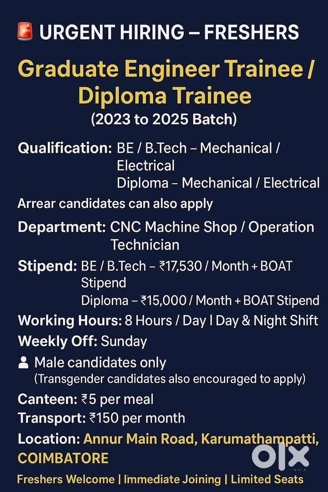 CNC Machine Shop / Operation / Technician