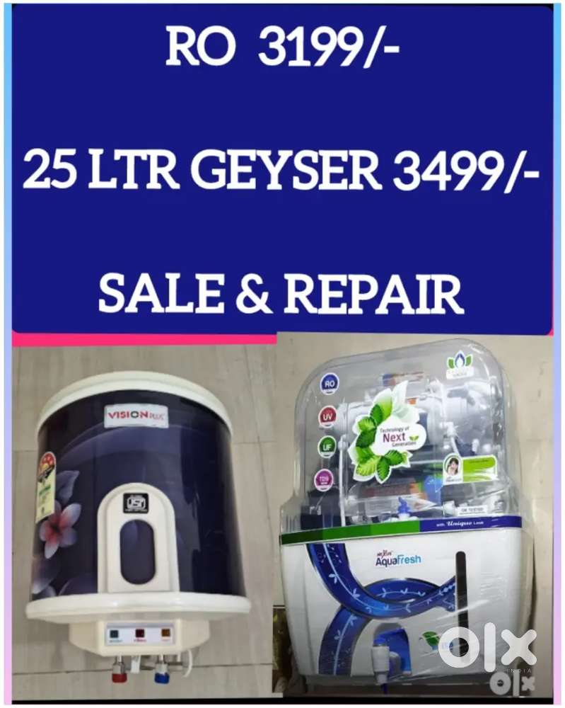 WATER PURIFIER RO FILTER , GEYSER, CHIMNEY INVERTER IN HOLE SALE RATE