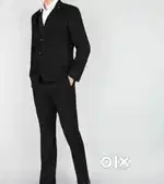 Black coat pant