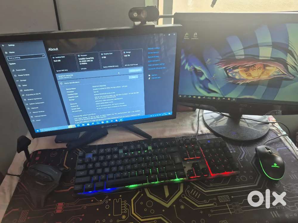 2 Monitor Gaming PC + All Accessories (100% complete build)