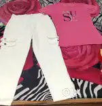 Cargo jeans with ishirt free size (s)