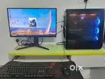 Gaming PC with monitor