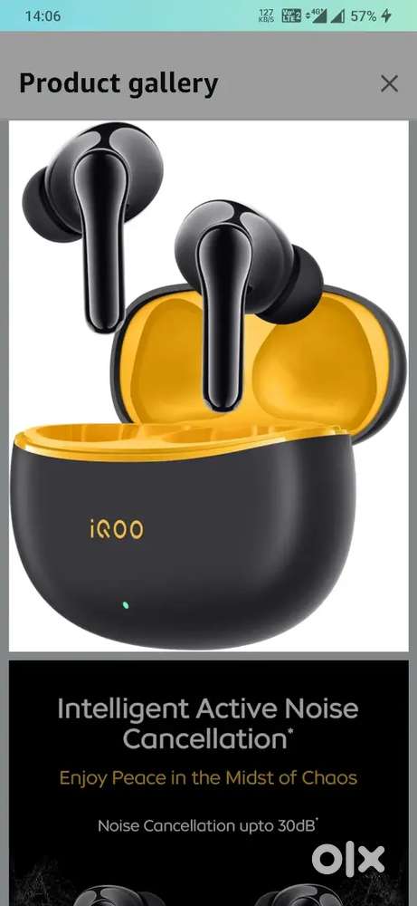 iQOO TWS 1e in-Ear Earbuds with Mic, Upto 30dB ANC