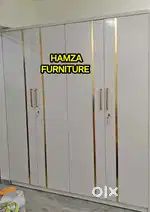 HAMZA FURNITURE NEW DESIGNER PARTICLE BOARD WOOD 4DOOR WARDROBE