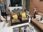 Teak wood Sofa set With Chairs