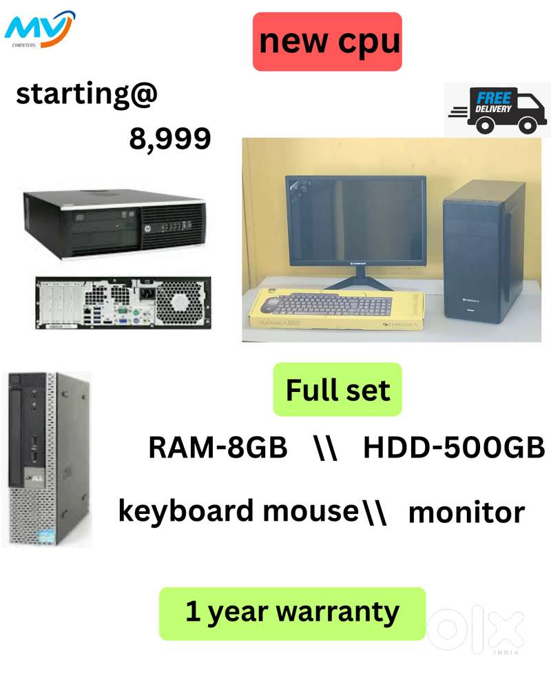2GB Graphics  Ram - 8GB DDR3  Starting @ 8,999  1 - Year Warranty