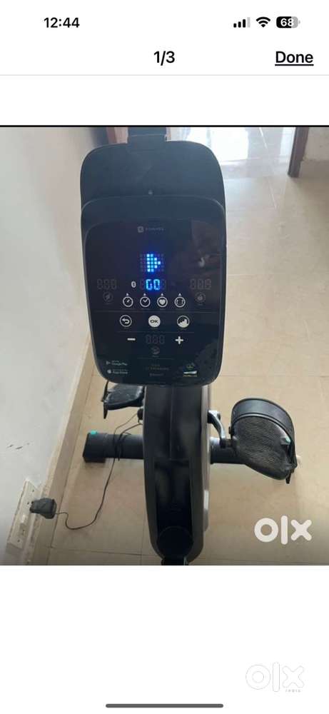 Stationary mortorised exercise bike by Decathlon