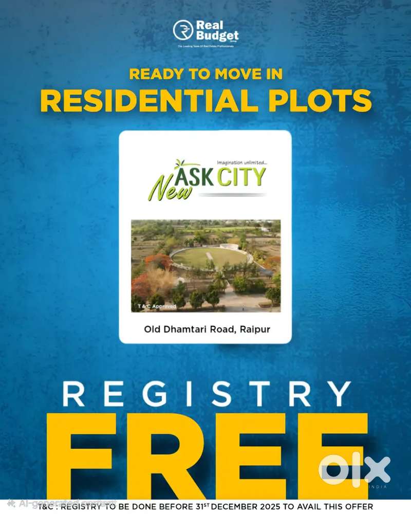 Registry Free, Plots near Old Dhamtari Road